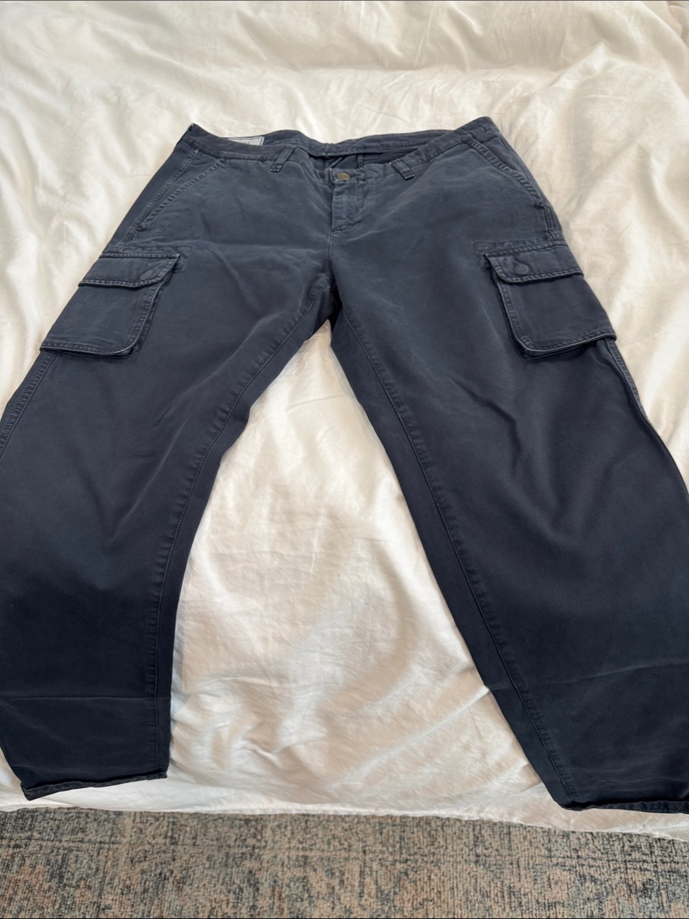 Ami Men's Navy Cargo Pants